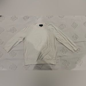 french mason white sweater, size 2